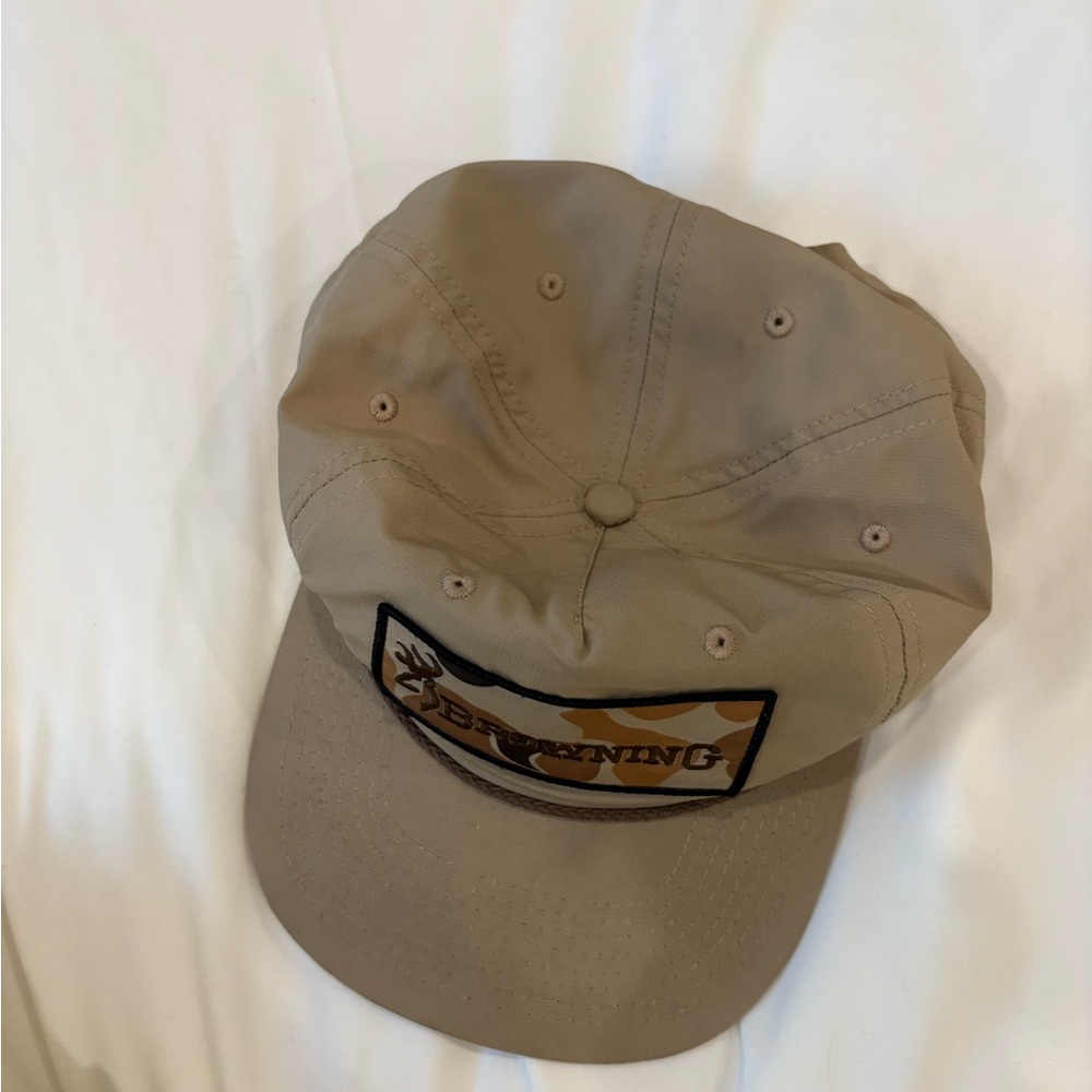 Browning Beige Cap With Embroidered Patch - image 2